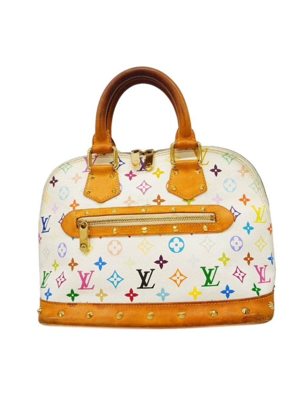Louis Vuitton Handbag Monogram Multicolor Alma Blanc